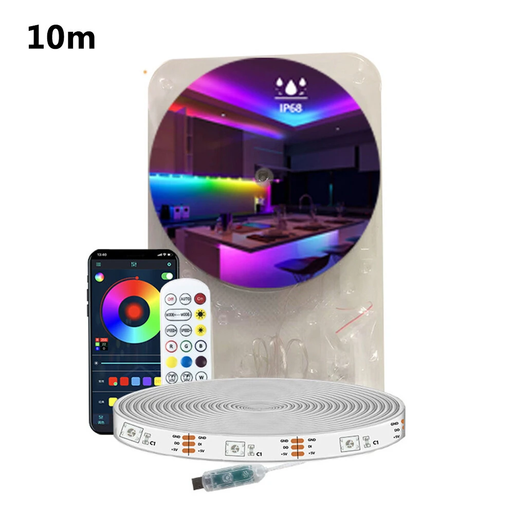 Elfeland 5/10/15m RGBIC Neon LED Strip Light Music Sync DIY Flexible Waterproof IP68 - Image 6