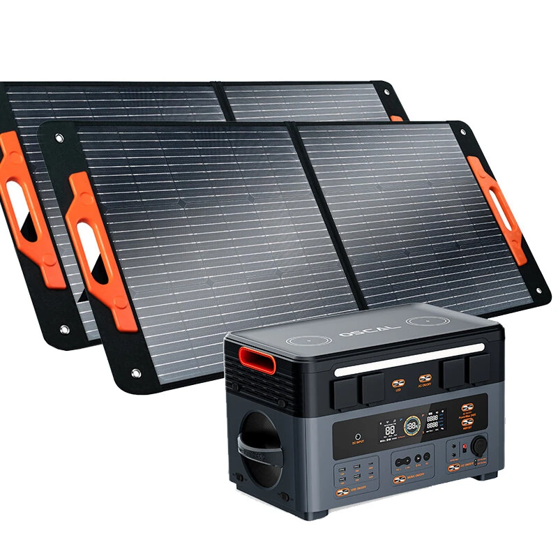 Blackview OSCAL PowerMax2400 Dual-speaker Portable Power Station with Solar Panel Kit/Battery Pack Kit - Image 2