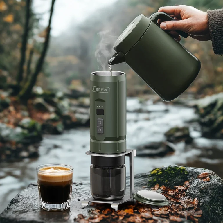 HiBREW H4C Portable Espresso Coffee Machine 20 Bar Pressure Detachable 7500mAh Battery Coffee