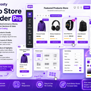 OnHosty Woo Store Builder Pro (3 License)