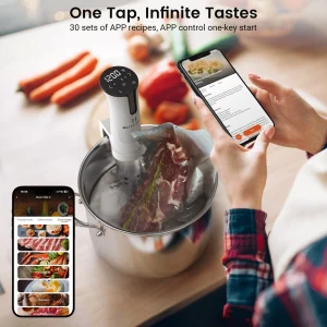 BlitzHome SV2209 1100W Sous Vide Cooker APP Control Thermal Immersion Circulator Machine with