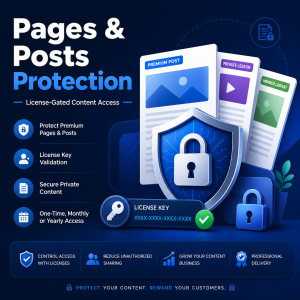 Pages & Posts License Protection