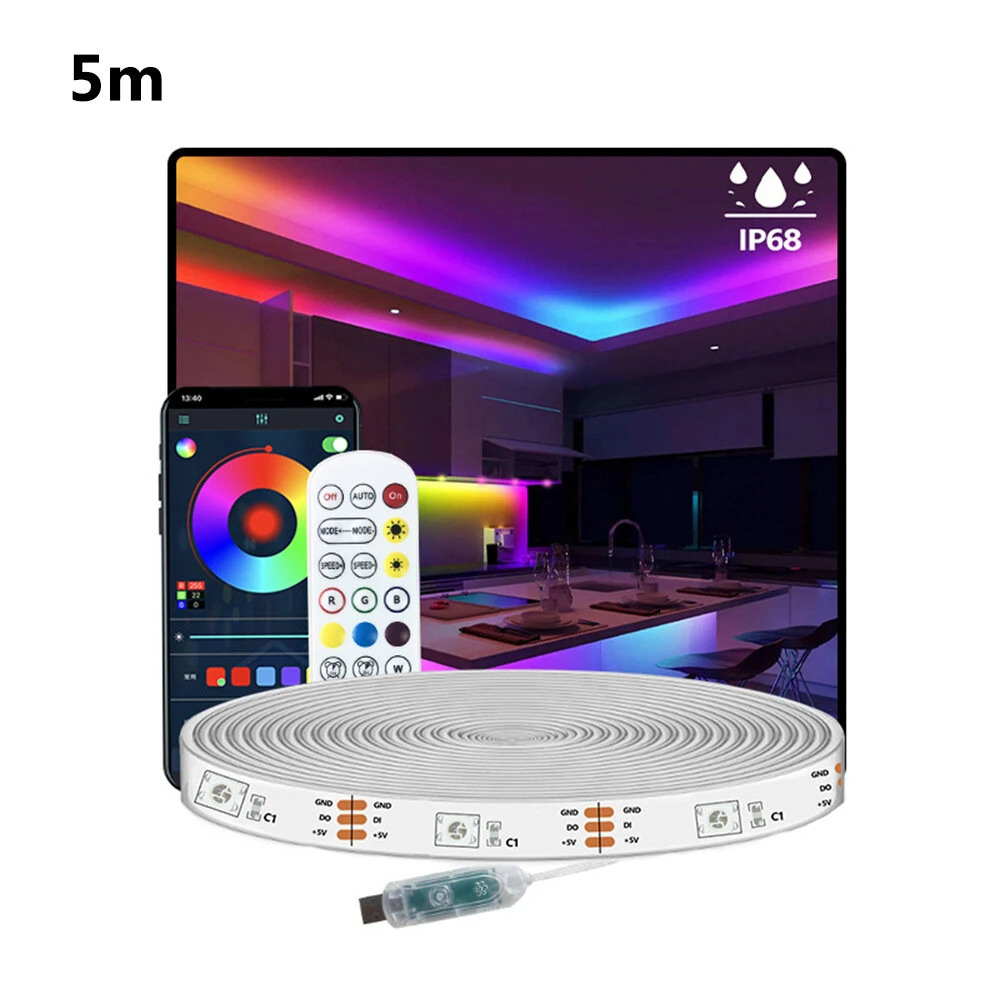 Elfeland 5/10/15m RGBIC Neon LED Strip Light Music Sync DIY Flexible Waterproof IP68 - Image 5
