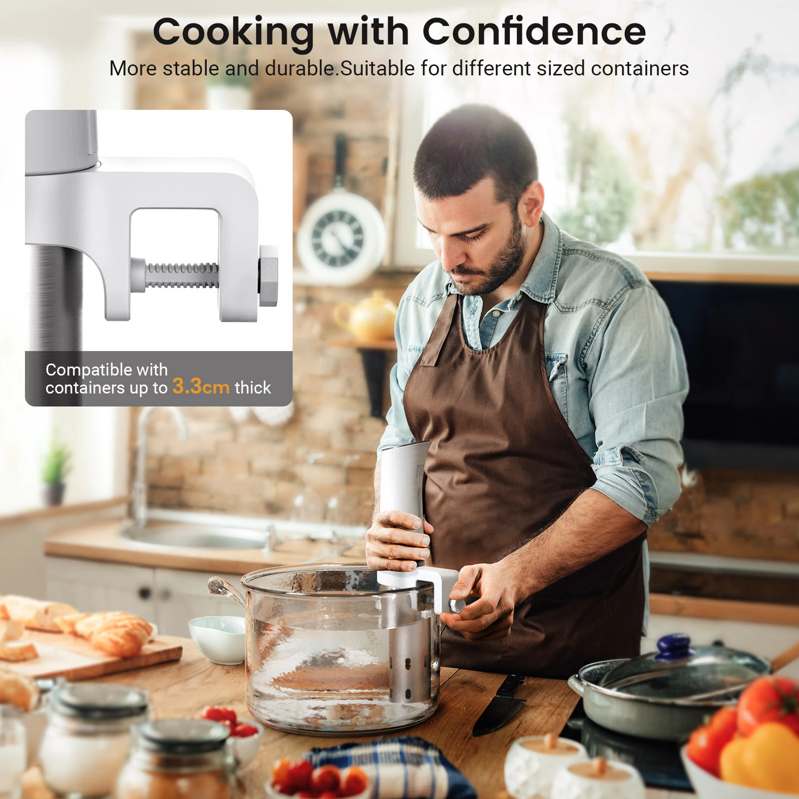 BlitzHome SV2209 1100W Sous Vide Cooker APP Control Thermal Immersion Circulator Machine with - Image 5