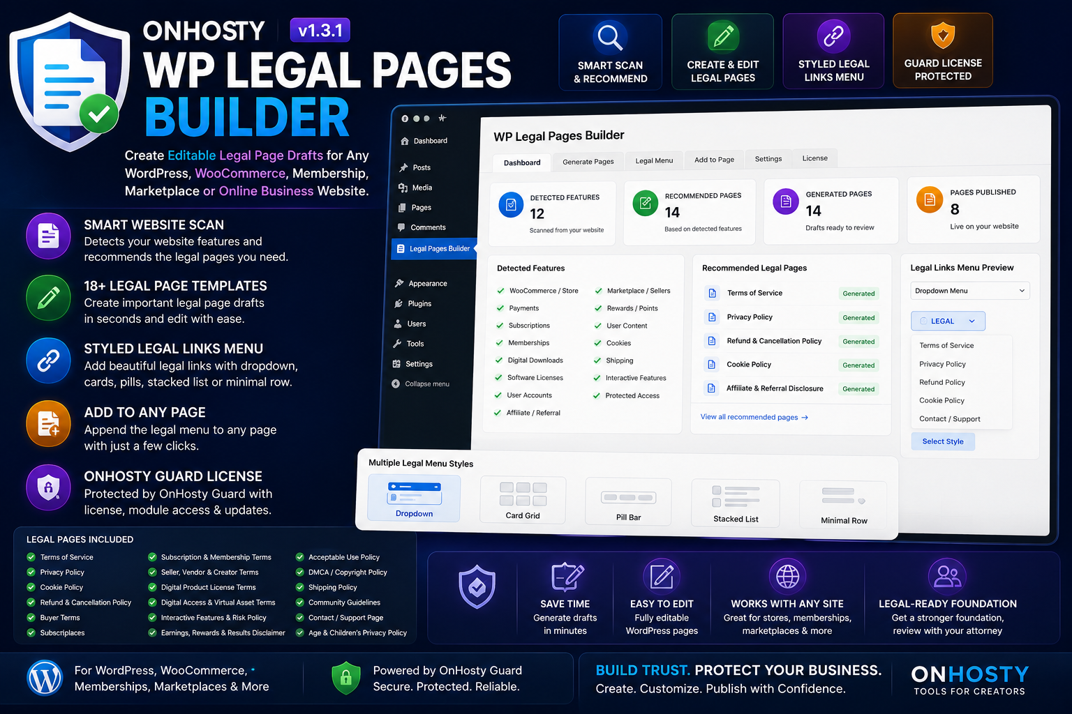 WP Legal Pages Builder