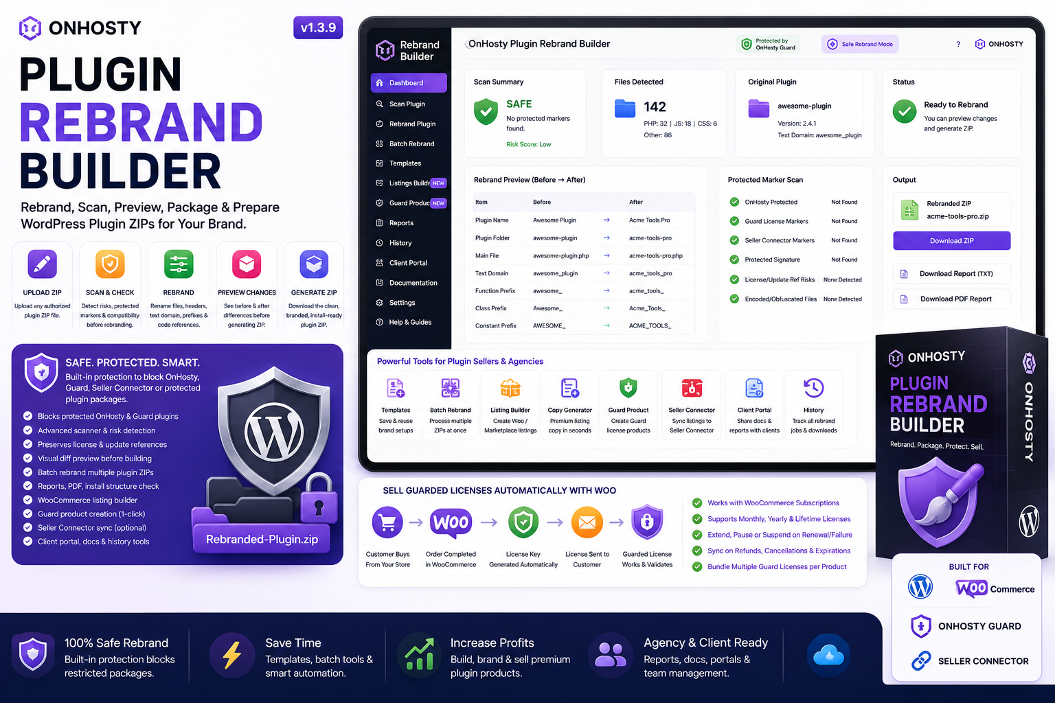 Onhosty Plugin Rebrand Builder (1 License)