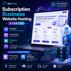 Subscription Business Website Hosting