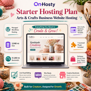Arts & Crafts Business Website Hosting