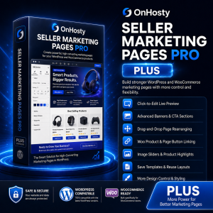 OnHosty Seller Marketing Pages Pro Unlimited - Plus (Licensed for 5 Websites)